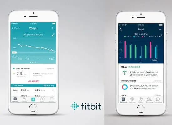 FitBit App, die Ihnen beim Abnehmen hilft