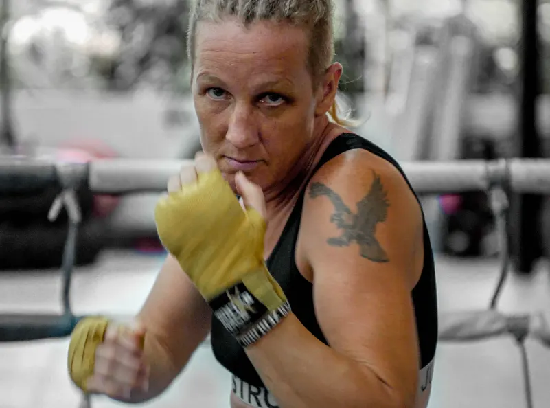 Tania Reid Australasian boxing champion