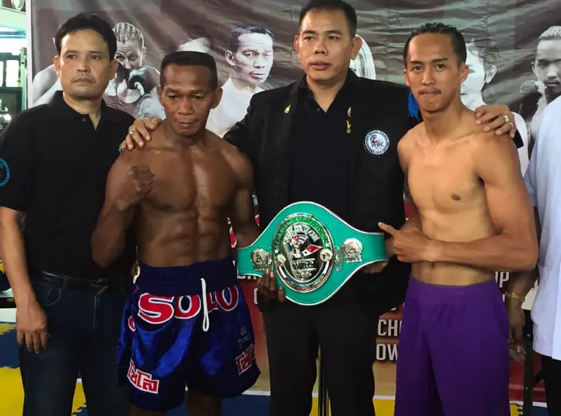 WBC Asia Silver championship weight in day
