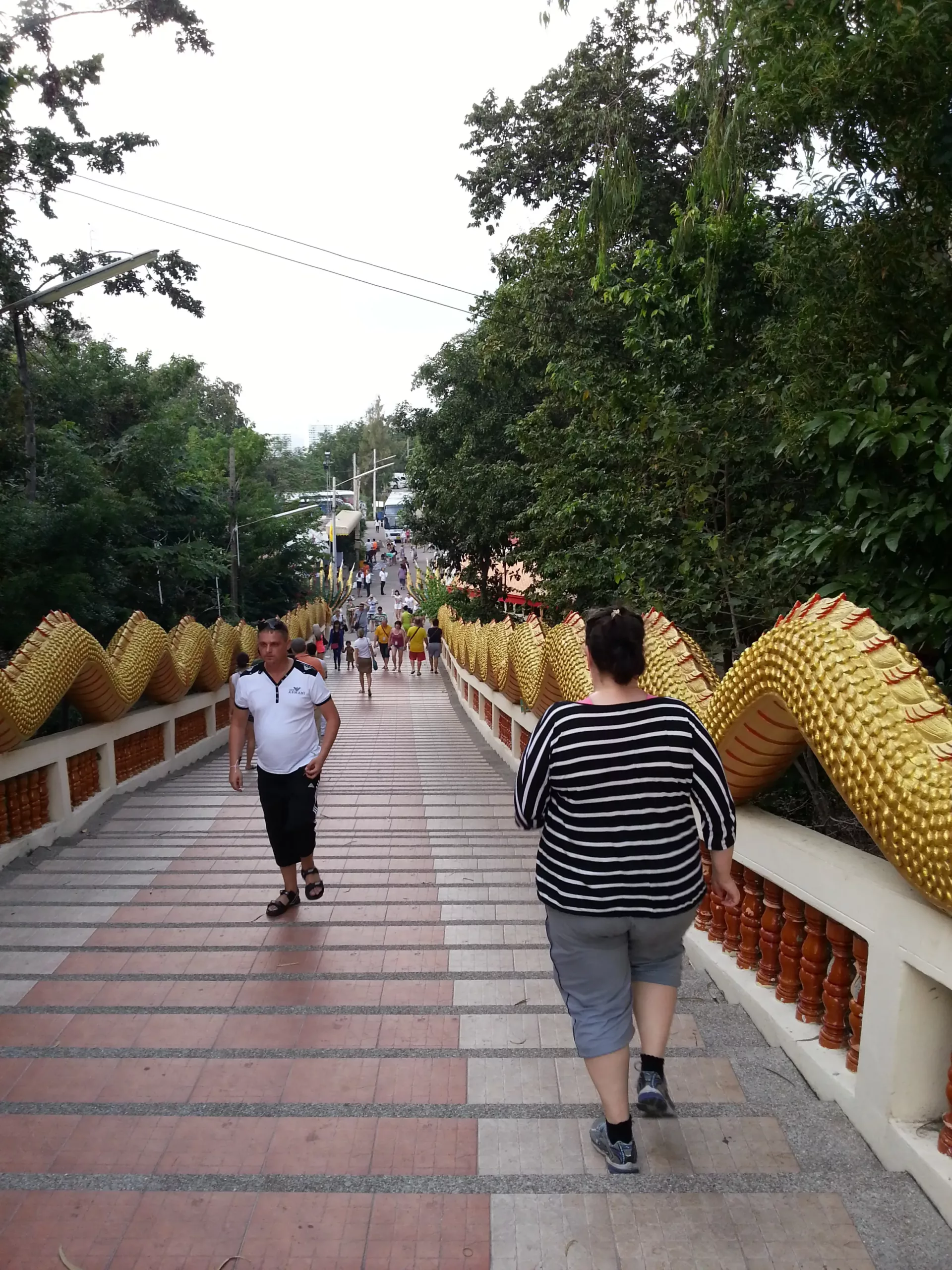 Running at the Buddha Hill in Pattaya