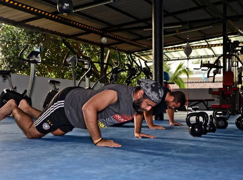 Fitness training for Gobind at Kombat Group
