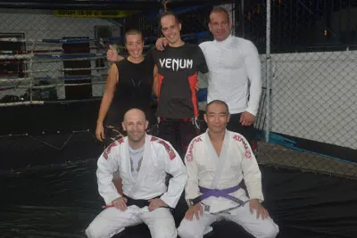 Group photo with Marco Corapi at the end of his training