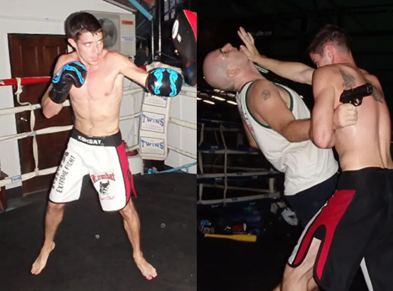 Shaun from UK working out at Kombat Group