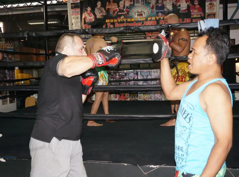 Paolo train in Muay Thai as a part of his Weight Loss Journey