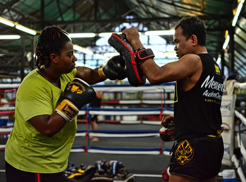 Our boxing courses is open to women as well